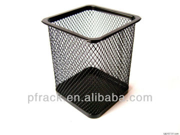 Metal rubbish bin