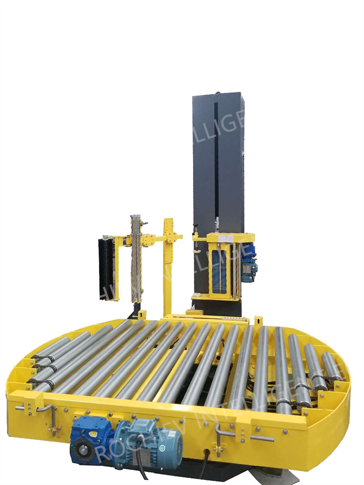 Automatic pallet wrapping machine