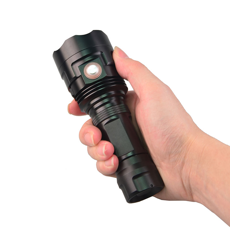 26650 Powerful 3000lm usb rechargeable tactical flashlight with 3LED XML T6