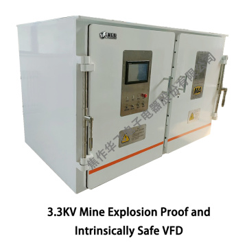 Mineração 3.3KV à prova de explosão e VFD intrínseco