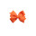 decorative washable satin orange ribbon bow