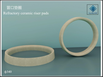 Ceramic riser pads refractory