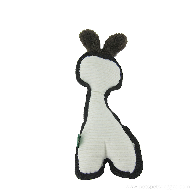 Cute cartoon rabbit chewing dog plush pet toy