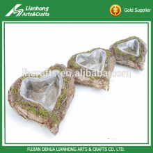 Heart shape home decoration handmade inside flower planter