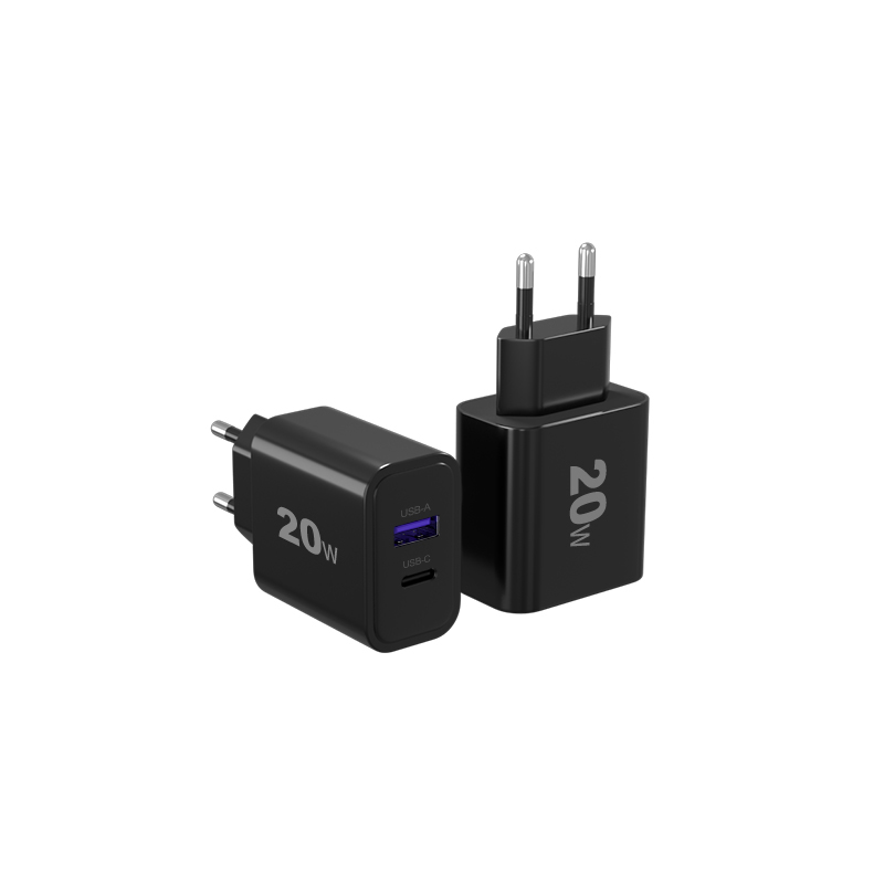 الجملة 2-port QC3.0 Type-C USB Wall Charger