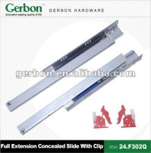 Telescopic Concealed Drawer Runner With Clip
