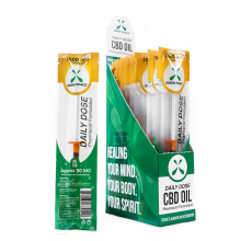 CBD Hemp Oil Tincture Bottles in Counter Display