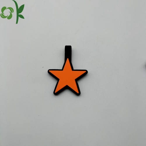 Tag de cachorro personalizado estrelas de silicone suaves