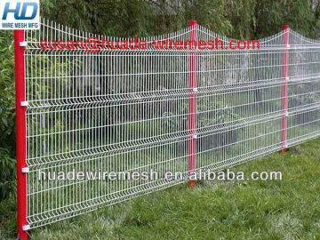 green pvc coated welded wire mesh fence/mesh 50x200mm/2D and 3D fence