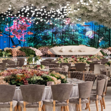 White Color Ceiling Decoration Water Drop Shape LED Light for Weddings and Parties