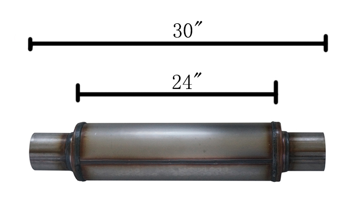 4'' round car muffler