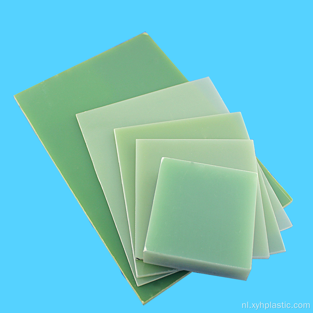 Groene elektrische isolatie epoxy kunststof 3240 vel