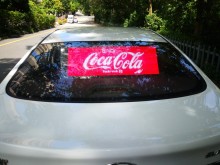 Car Taxi Rear Window Transparent Led Display Kit