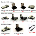 90 graden FFC FPC Flat Micro Ribbon Cable Draad Harnas USB Micro Ribbon Cable Grijs / Zwart / Aangepast Accepteren Elektronisch