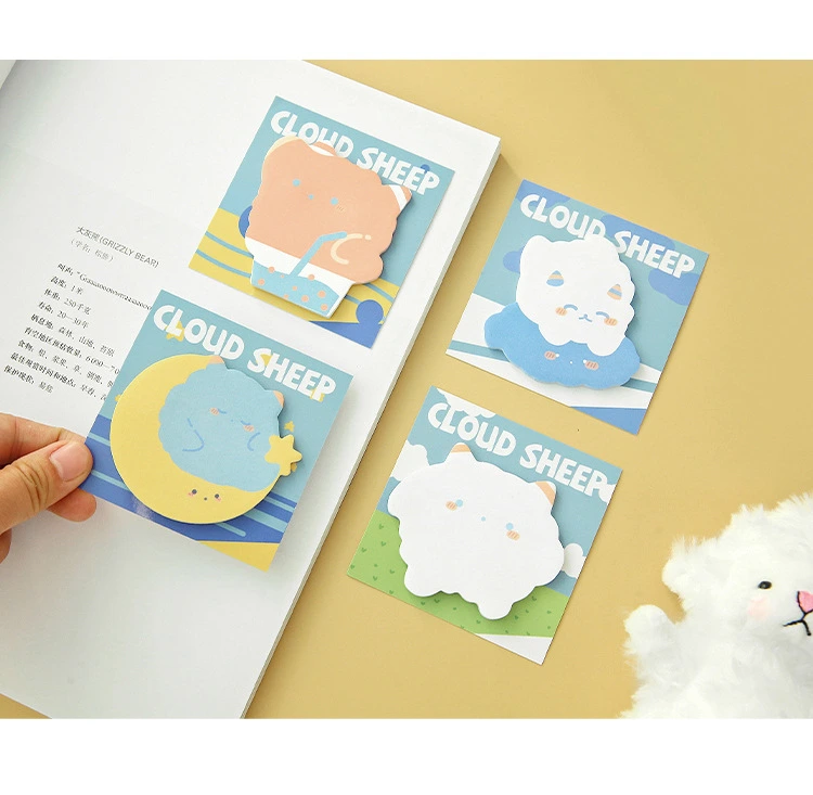 Cloud Sheep Lovely Design Self-Adhesive Sticky Memo Notes Pad