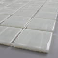 Large Square Shape Milky White Mosaic Art Brick