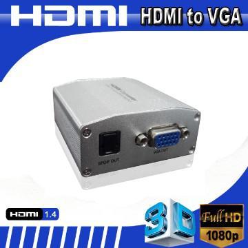 HDMI to VGA converter box LPCM/PCM digital audio to stereo audio out