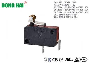 Short Hinge Roller Micro Switch