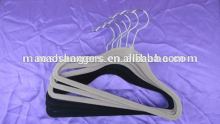 hot sell flocking hanger for clothes made in china(LiPu)