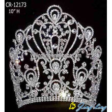 Vintage alto concurso de belleza Corona ronda tiara