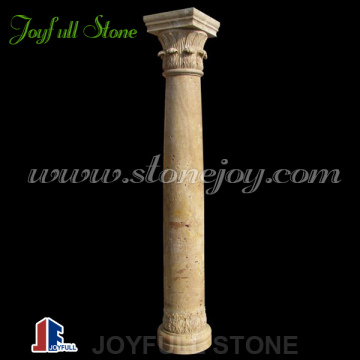 Yellow marble Travertine columns, residential columns