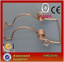 wire formed torsion spring clamp