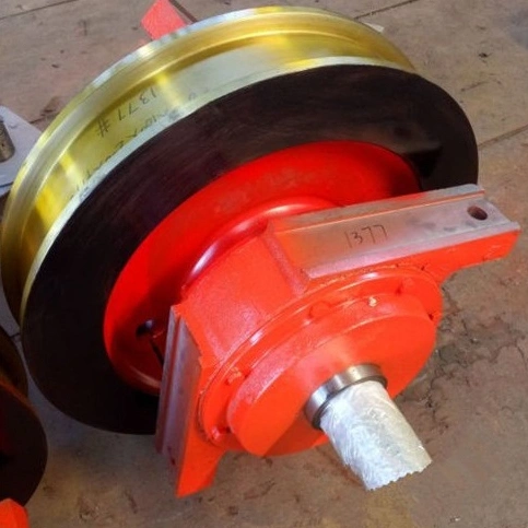 Heavy Shaft and Drive Wheel Hub Assembly for Crane Bearing Housing