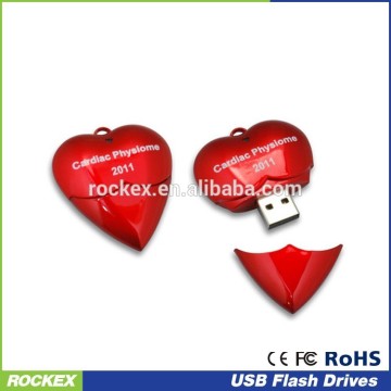Heart usb flash drive stick memory heart shaped usb