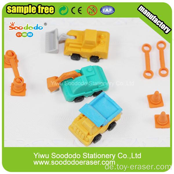 Bagger LKW Car Shaped Puzzle Crazy Erasers