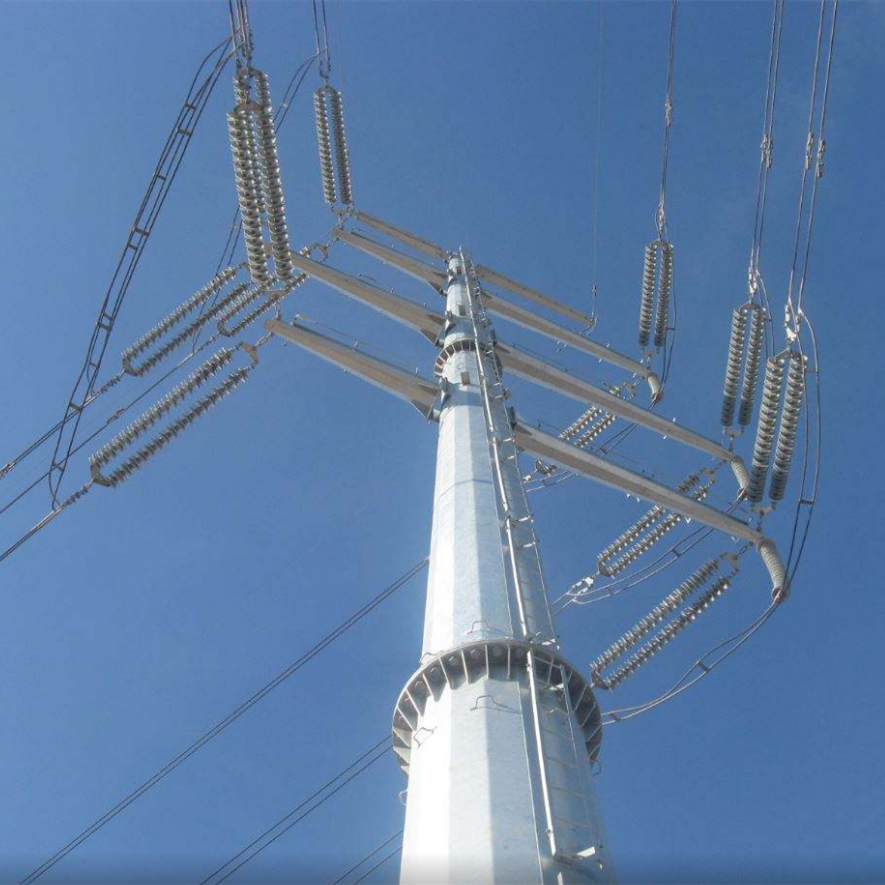 High quality Power Transmission Line Steel Angle Tower Power Transmission Pole