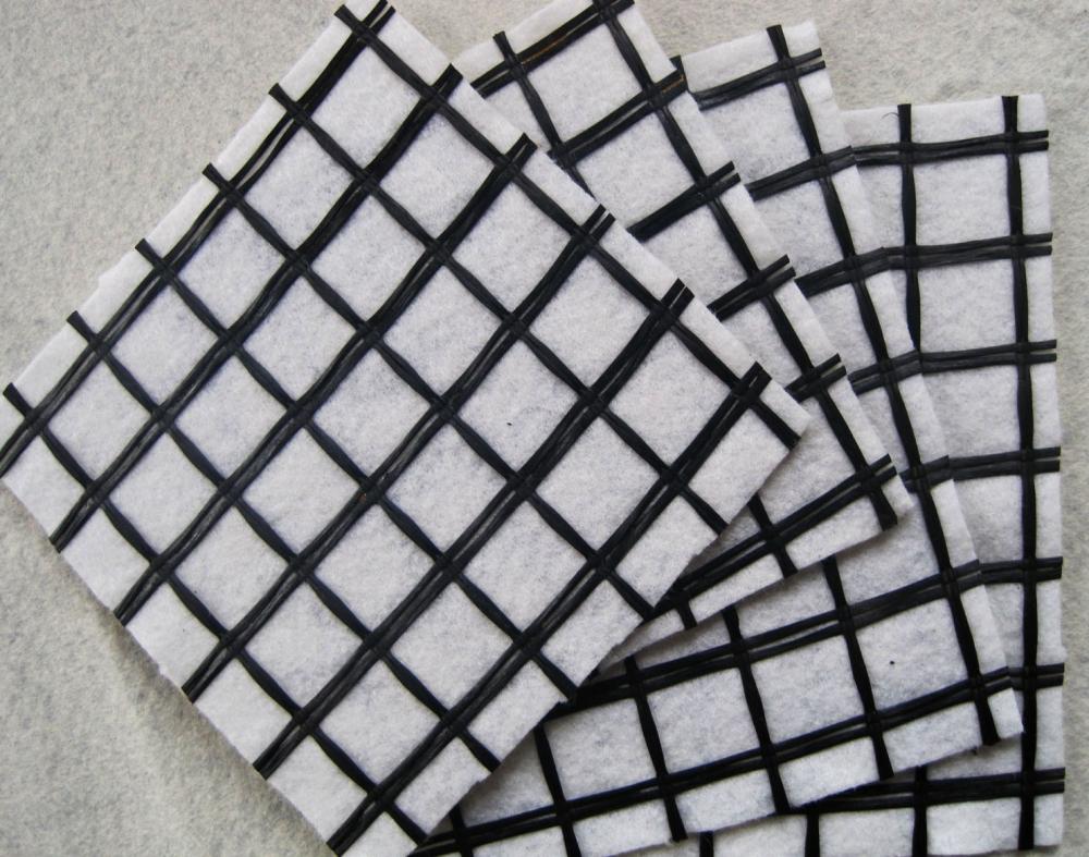 Geocomposite الألياف الزجاجية Geogrid لتعزيز الطرق