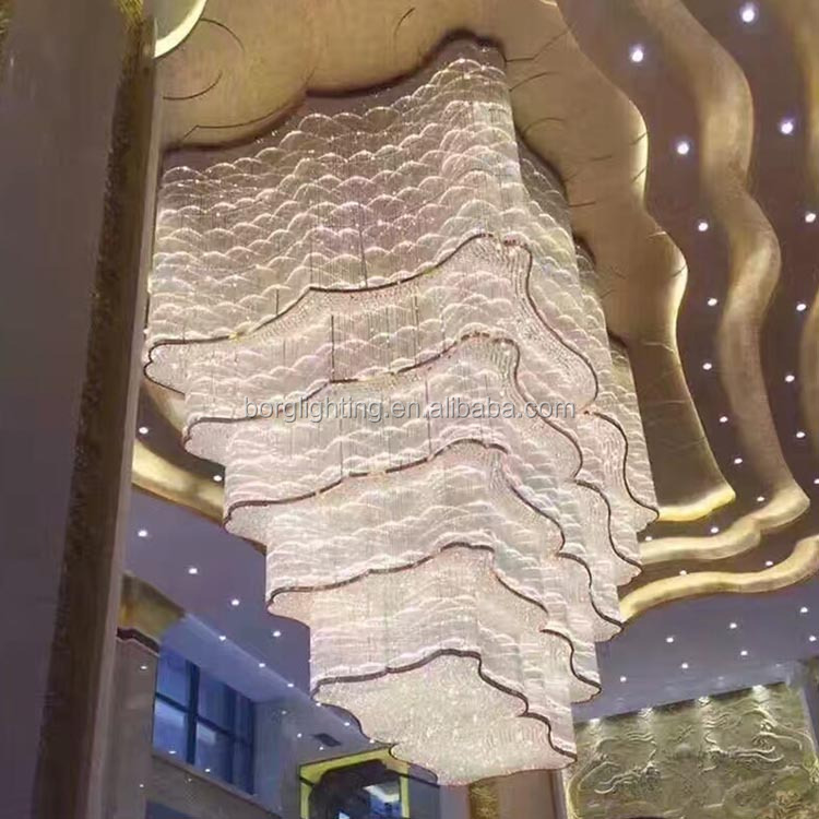 New Stylish Double Layer chandelier crystal beads chandelier led lights chandeliers pendent