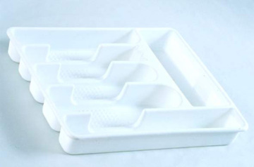 Plastic White Cutlery Tray