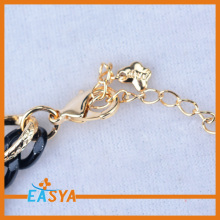 Beads Star Pendant Attached Chain Bracelet