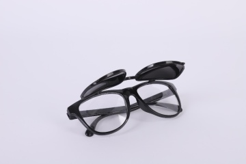 Flip up safety welding glasses