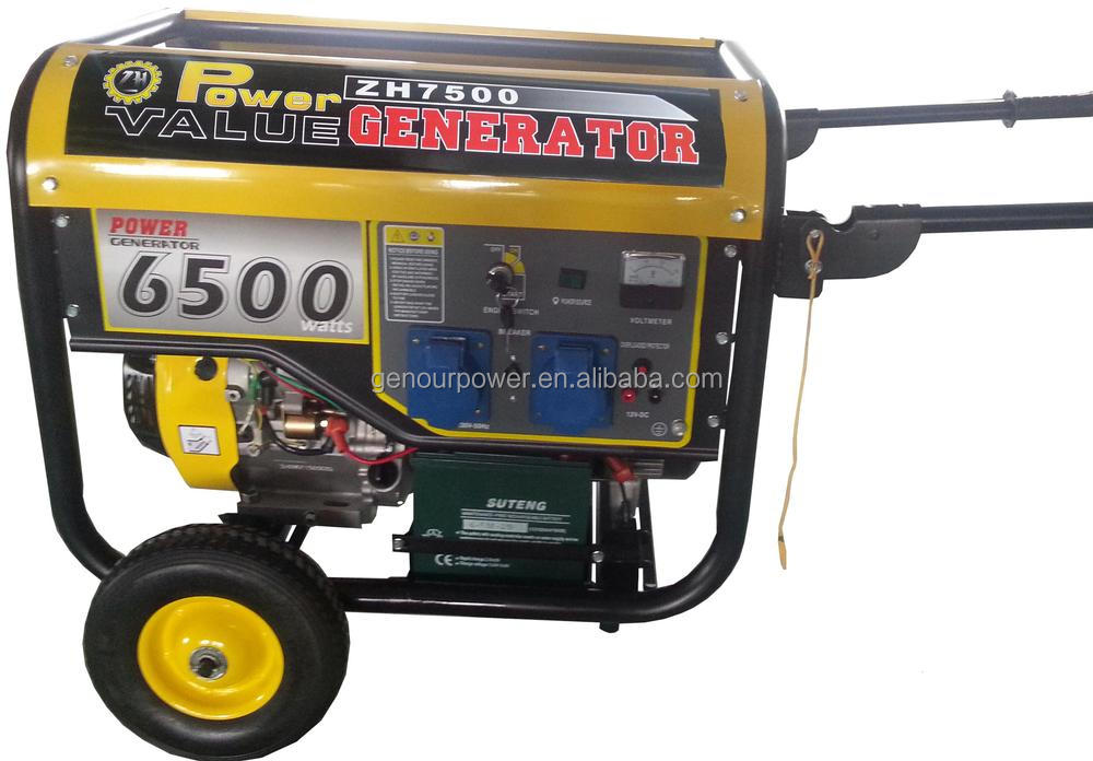 Generator 2015 Hot sale 5kva 6KVA 7KVA 8KVA power generator 5kva(ZH6500NT)