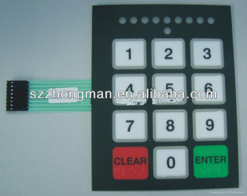 membrane numeric keypad