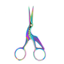 3.6 Inch Classic Crane Stork Beauty Scissors with Stainless Steel Tip