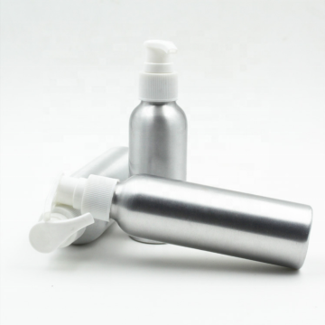 Aluminum Cosmetic Pump Bottles Essence Liquid Bottles