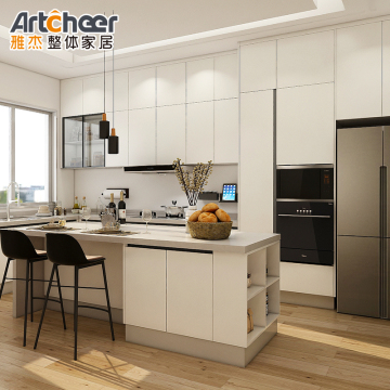 French Style Granite Top Kitchen Cabinets with Cupboard Design