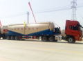 3 axel bulk cement transport semi trailer