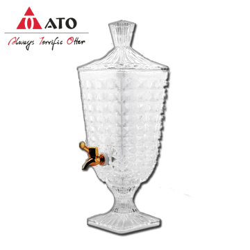 juice jar machine made glass fruit juice jar