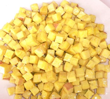 QUALITY IQF DICED SWEET POTATO