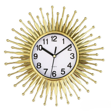 24cm Classic European Sun-Shaped Wall Clock for Living Room and Porch Decoration