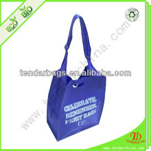 Cheap long shouder bag with drawstring closure for shopping or travel carry