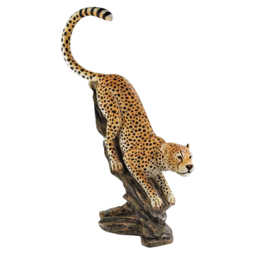 Garden Decoration Fiberglass Sculpture Resin Fierce Panther Statue
