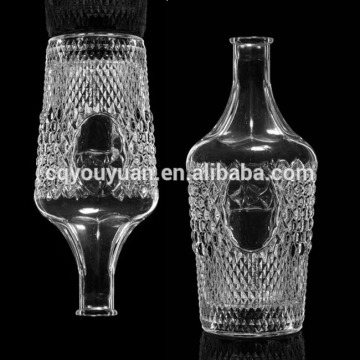 Super Flint Glass Mexico Tequila Bottle Manufacturer Vodka Bottle 2000ML
