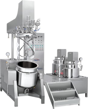 bottom homogenizing vacuum emulsifier