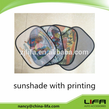 Nylon mesh side sunshade/side window sunshade with printing