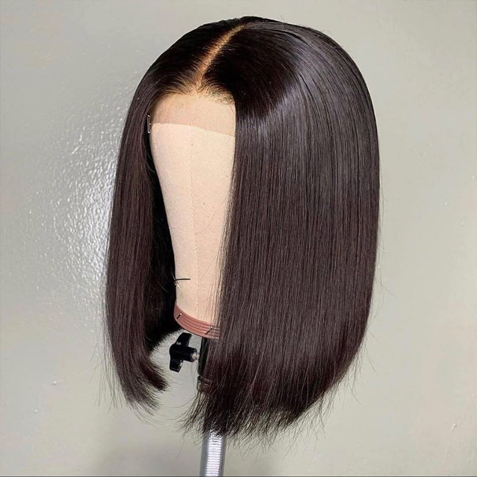 Wholesale Brazilian Hair HD Lace Front Wig Closure Bob Wigs For Black Women Cheap Short Bob Transparent Hd Lace Human Hair Wigs